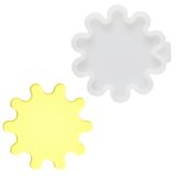 BOOWAN NICOLE Silikon Coaster Kalıp, El Yapımı Çimento Kupası Mat Kalıp, Ev Dekoru için DIY Beton İfade Formları (SH0942)