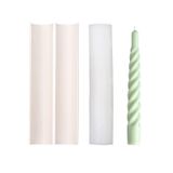 BOOWAN NICOLE Uzun Spiral Konik Mum Silikon Kalıp DIY El Yapımı Aromaterapi Mumlar Yapımı Form Ev Partisi Dekorasyon Aracı (LZ526)
