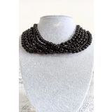 Boox99 Wip Choker Inci Kolye Özel Tasarım Siyah Kolye