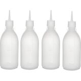 Bora Plastik 1 Litre Fişek Sosluk Sos Şişesi - BO2131 -4'lü Set