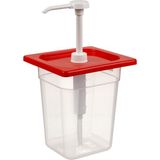 Bora Plastik 1/6 Kare Ketçap&mayonez Kabı Pompalı