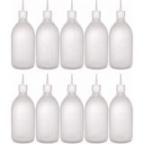 Bora Plastik Corona Professional Fişek Sosluk Yağlık - 1 Litre 1000CC BO2131 - 10'lu Set Beyaz Şeffaf ve Yeşil Renkler