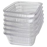 Bora Plastik Kare Sosluk 55*55*32 Mm 6Lı Şeffaf (4'Li Paket)