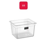 Bora Plastik Pc Gastronom 1/2 Küvet Dikdörtgen Şeffaf - 200 Mm - Bo155