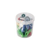 Bora Plastik Plastik Mandal Desenli (24 adet) BO686 - Renkli