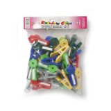 Bora Plastik Plastik Mandal Desenli (36 adet) BO688 - Renkli