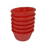 Bora Plastik Sos Kabı Yuvarlak No:2 6Lı Şeffaf (5'Li Paket)