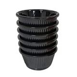 Bora Plastik Sos Kabı Yuvarlak No:2 6Lı Siyah (4'Li Paket)