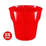 Borapack 25 Adet Plastik Bardak Kırmızı