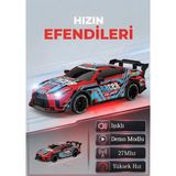 Boratila Toys 1:18 Işıklı Demolu Hızlı Full Fonksiyon Uzaktan Kumandalı Yarış Arabası - Kırmızı