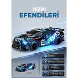 Boratila Toys 1:18 Işıklı Demolu Hızlı Full Fonksiyon Uzaktan Kumandalı Yarış Arabası - Mavi
