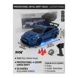 Boratila Toys 1:43 Ölçek Metal Şarjlı Mini Drift Rc 15 Km Hız 4 Çeker Nissan Gtr Tasarım Profesyonel Uzaktan Kumandalı Drift ve Yarış Arabası