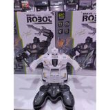 Boratila Toys 15 cm / 2.4 Ghz Şarjlı Uzaktan Kumandalı Full Fonksiyon Sesli Savaşçı Robot Oyuncak - Beyaz