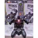 Boratila Toys 15 cm / 2.4 Ghz Şarjlı Uzaktan Kumandalı Full Fonksiyon Sesli Savaşçı Robot Oyuncak - Siyah