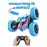 Boratila Toys 2.4 Ghz Işıklı Şarjlı Uzaktan Kumandalı EKSTRA PİLLİ Kırılmaz Akrobat Araba