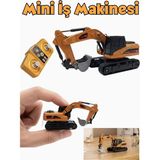 Boratila Toys 2.4ghz 1:64 Uzaktan Kumandalı Metal Başlıklı ve Gövdeli Full Fonksiyon Şarjlı Minik Kepçe - Turuncu