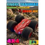 Boratila Toys 20 Km Hız 7.4V Büyük Boy Sünger Teker Uzaktan Kumandalı Full Fonksiyon Akrobat Araba - Kırmızı