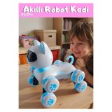 Boratila Toys Akıllı Robot Kedi 360 Derece Dönebilen Çok Fonksiyonlu Uzaktan Kumandalı Oyuncak robot-kediler