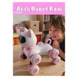 Boratila Toys Akıllı Robot Kedi 360 Derece Dönebilen Çok Fonksiyonlu Uzaktan Kumandalı Oyuncak
