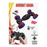 Boratila Toys Akrobat 360 dönen Işıklı Müzikli Uzaktan Kumandalı Full Fonksiyon Araba (KIRMIZI)