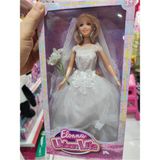 Boratila Toys Gelin Bebek Sarı Saçlı Kaliteli Oyuncak Bebek Gelinlikli Bebek Oyuncak