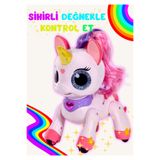 Boratila Toys Şarjlı Akıllı Unicorn: Sihirli Değnek Kumandalı, Müzikli, Sensörlü İnteraktif Eğitici Oyuncak