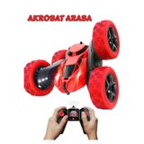 Boratila Toys Uzaktan Kumandalı Işıklı Şarjlı 2.4 Ghz Kırılmaz Akrobat Araba akrobatikmavi