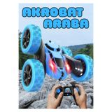 Boratila Toys Uzaktan Kumandalı Işıklı Şarjlı 2.4 Ghz Kırılmaz Akrobat Araba