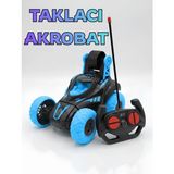 Boratila Toys Uzaktan Kumandalı Şarjli Full Fonksiyon Takla Atan Amuda Kalkan Akrobatik Araba Taklacı Akrobat - Mavi