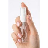 BORBEX 1 Adet Boş Şişe Beyaz Spreyli Kolonya Şişesi Doldurulabilir Cep Plastik Parfüm Şişesi 50 ml