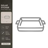 Borcam Mat Gri Dekoratif Folyo Sticker 14X14 Cm