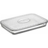 Borcam Uyumlu Plastik Kapak 40X27 cm Dikdörtgen Borcam Kapağı - Fırın Kabı Saklama Kapağı, Bpa Içermez (Sadece Kapak) - Option-1