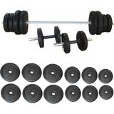 Borçin 80 kg Halter Dambıl Seti Ağırlık Plakaları