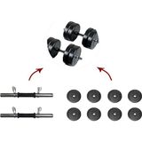 Borçin Borçinspor 22 kg Dambıl Seti - Siyah