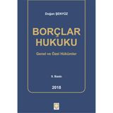 Borçlar Hukuku Doğan Şenyüz: Genel ve Özel Hükümler