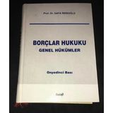 Borçlar Hukuku Genel Hükümler 17.Bası [Ciltli] (Sahafiye Kitap)