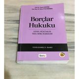 Borçlar Hukuku Genel Hükümler Özel Borç İlişkileri ( Yenilenmiş 23.Baskı - 2014) (Sahafiye Kitap)