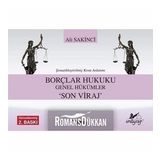 Borçlar Hukuku Genel Hükümler 'Son Viraj'