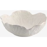 Bordallo Pinheiro Cabbage Beyaz Seramik Servis Kasesi 17,5 cm