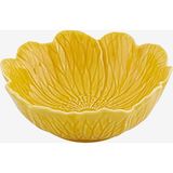 Bordallo Pinheiro Flora Sarı Seramik Servis Kasesi 17 cm
