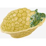 Bordallo Pinheiro Grapes Sarı Seramik Servis Kasesi 18 cm - Sofra Grubu