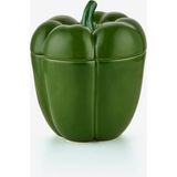 Bordallo Pinheiro Pepper Yeşil Seramik Saklama Kabı 22 cm