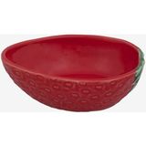 Bordallo Pinheiro Strawberries Kırmızı Seramik Servis Kasesi 13,5 Cm - 0 - 3 L
