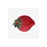 Bordallo Pinheiro Strawberries Kırmızı Seramik Servis Tabağı 21 Cm