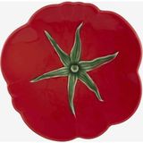 Bordallo Pinheiro Tomato Kırmızı Seramik Petit Four Tabağı 15 cm
