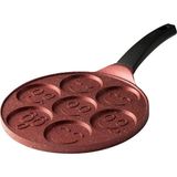 Bordo Alüminyum Döküm 27 cm Krep Tavası - --