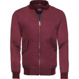 Bordo Cep Detaylı Bomber Mont - 46