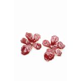Bordo Çiçek Küpe