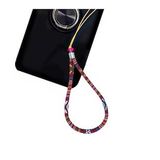 Bordo & Çok Renkli Kadın Telefon Askısı