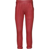 Bordo Duble Paça Beli Pileli Kız Çocuk Cepli Pantolon - 7 Yaş